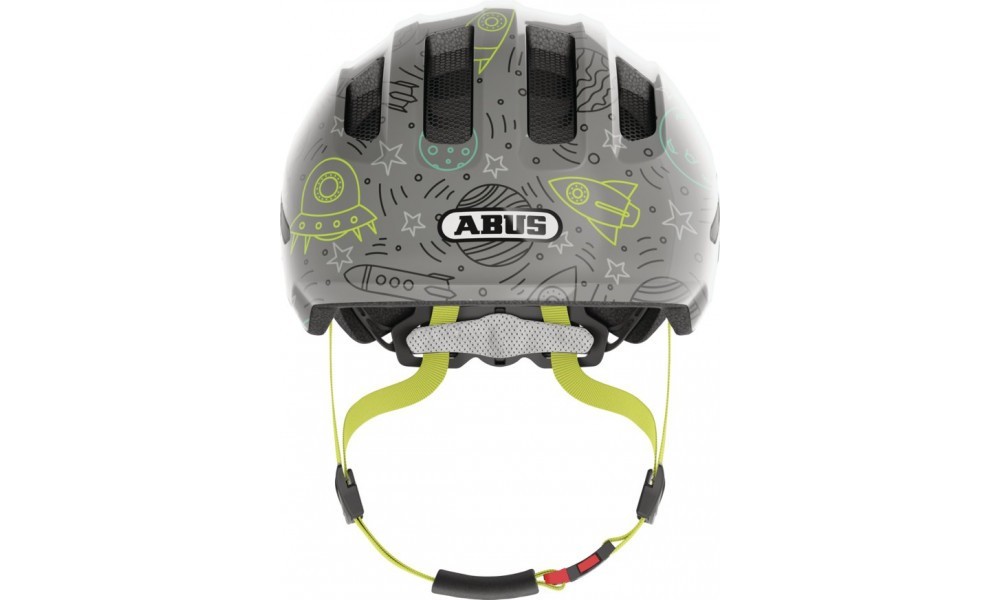 Kask rowerowy Abus Smiley 3.0 LED - szary