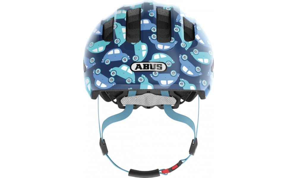 Kask rowerowy Abus Smiley 3.0 LED - niebieski