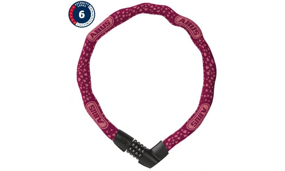 Zamek Abus 1385/75 Tresor - bordowy