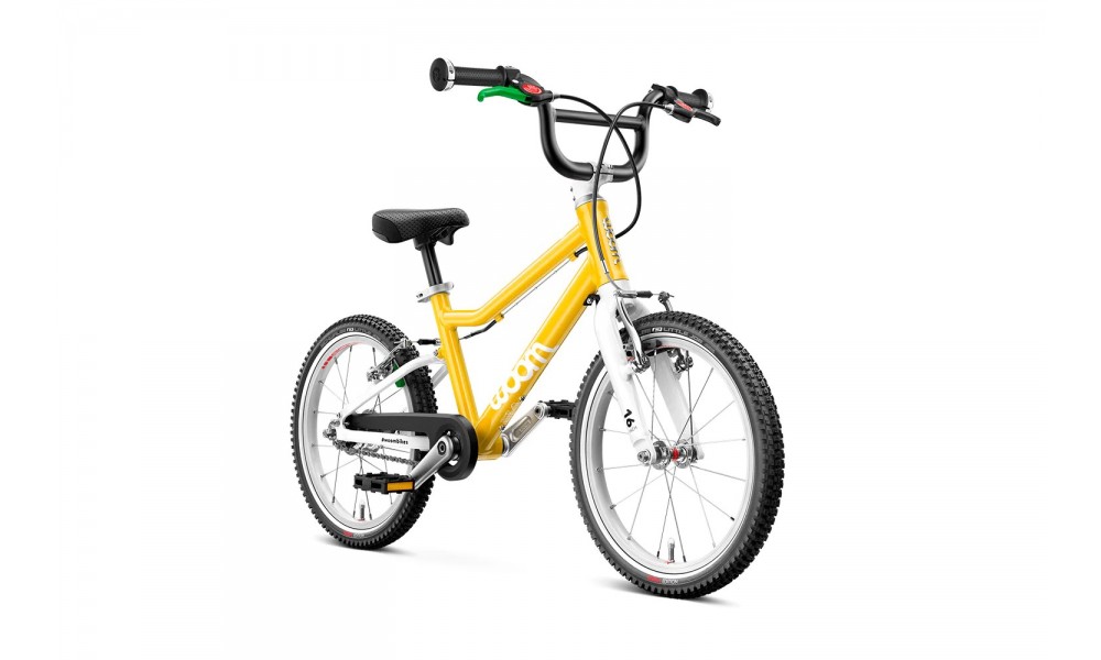 Rower dziecięcy Woom 3 AUTOMAGIC 16" 2024 - żółto-biały