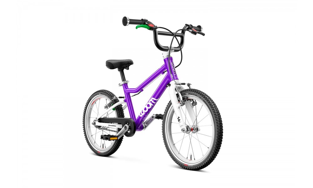 Rower dziecięcy Woom 3 AUTOMAGIC 16" 2024 - fioletowy-biały