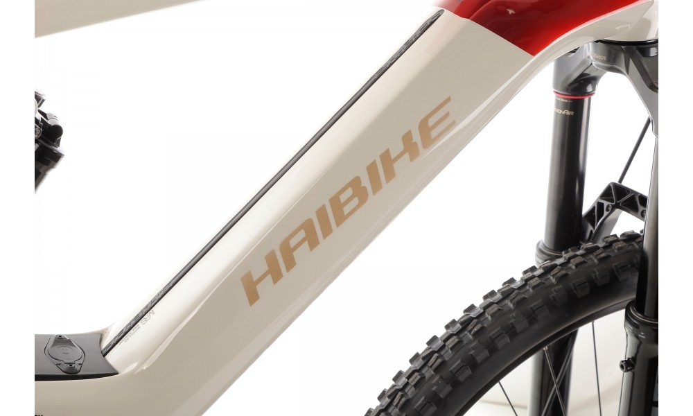 Rower górski elektryczny Haibike Hybe 9 - szaro-czerwony