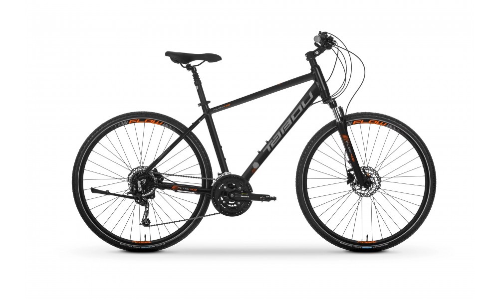 Rower crossowy Tabou Flow 4.0 2024 - czarno-pomarańczowy