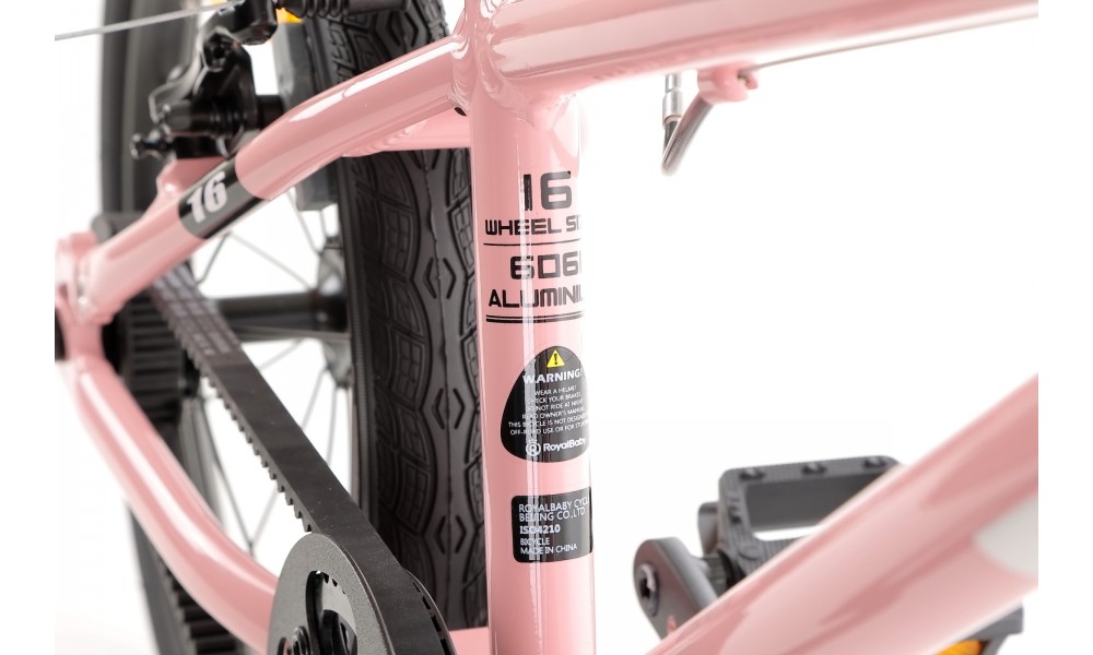 Rower dziecięcy Royal Baby BELT Super Lite 16" 2024 - różowy