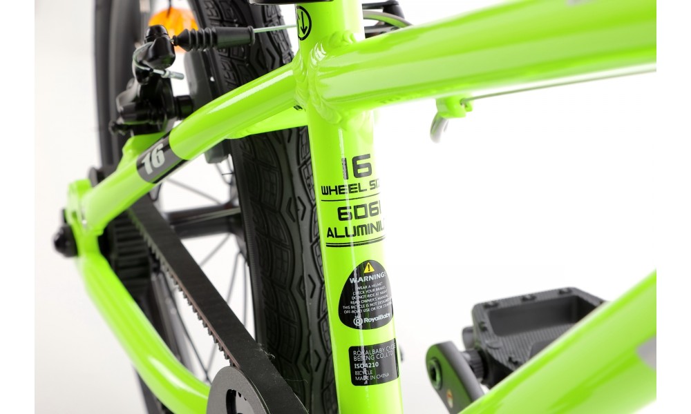 Rower dziecięcy Royal Baby BELT Super Lite 16" 2024 - limonkowy