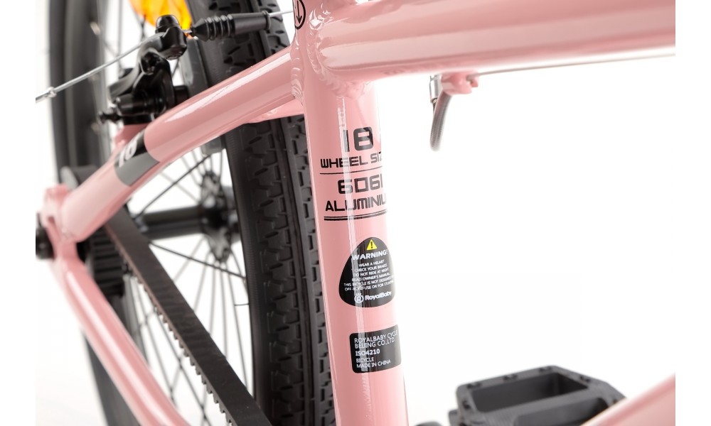 Rower dziecięcy Royal Baby BELT Super Lite 18" 2024 - różowy