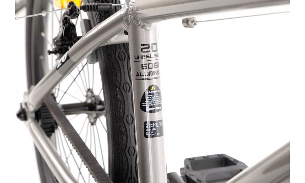 Rower dziecięcy Royal Baby BELT Super Lite 20" 2024 - srebrny