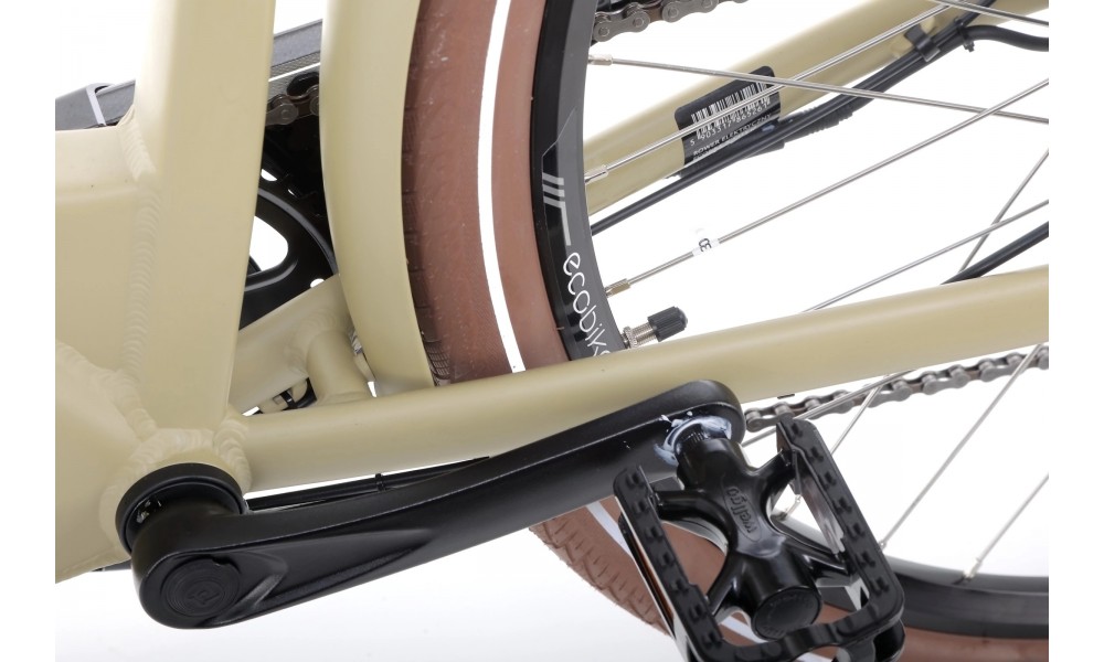 Rower trekkingowy elektryczny Ecobike X-City - cappuccino