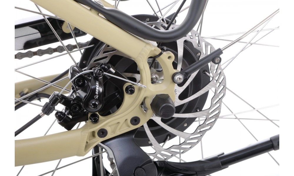 Rower trekkingowy elektryczny Ecobike X-City - cappuccino