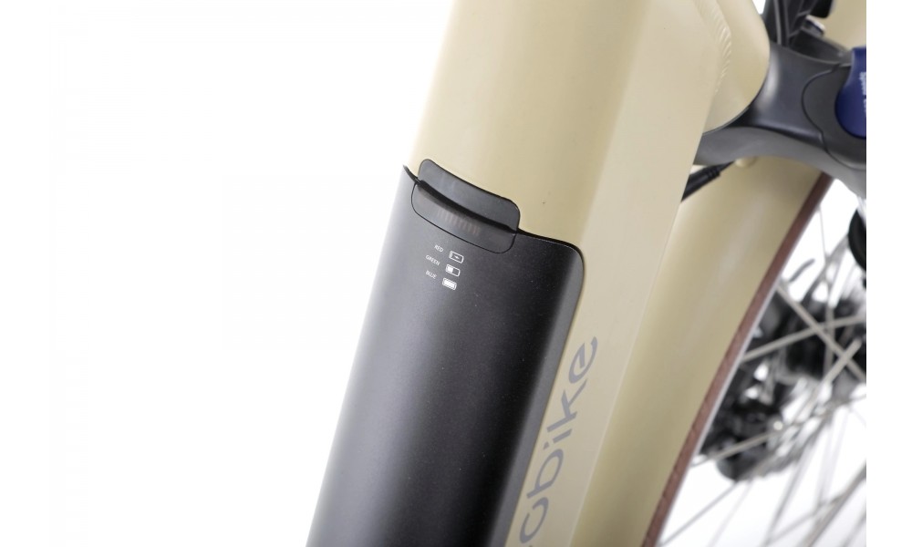 Rower trekkingowy elektryczny Ecobike X-City - cappuccino