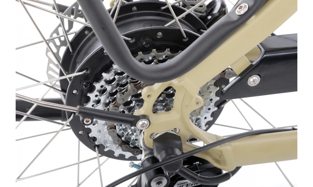 Rower trekkingowy elektryczny Ecobike X-City - cappuccino