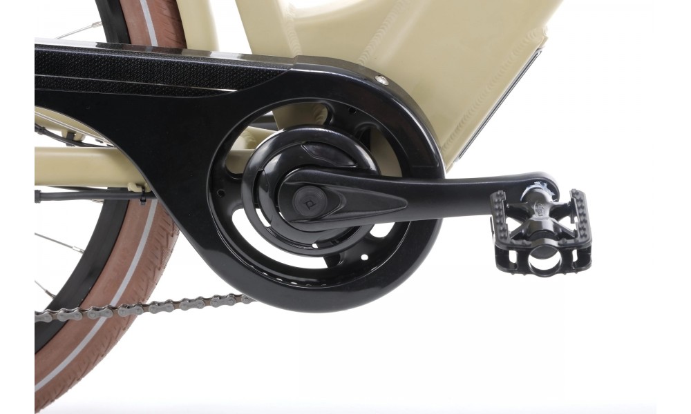 Rower trekkingowy elektryczny Ecobike X-City - cappuccino