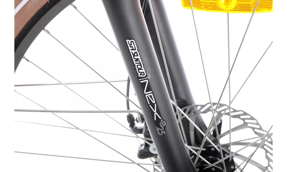 Rower trekkingowy elektryczny Ecobike X-City - cappuccino