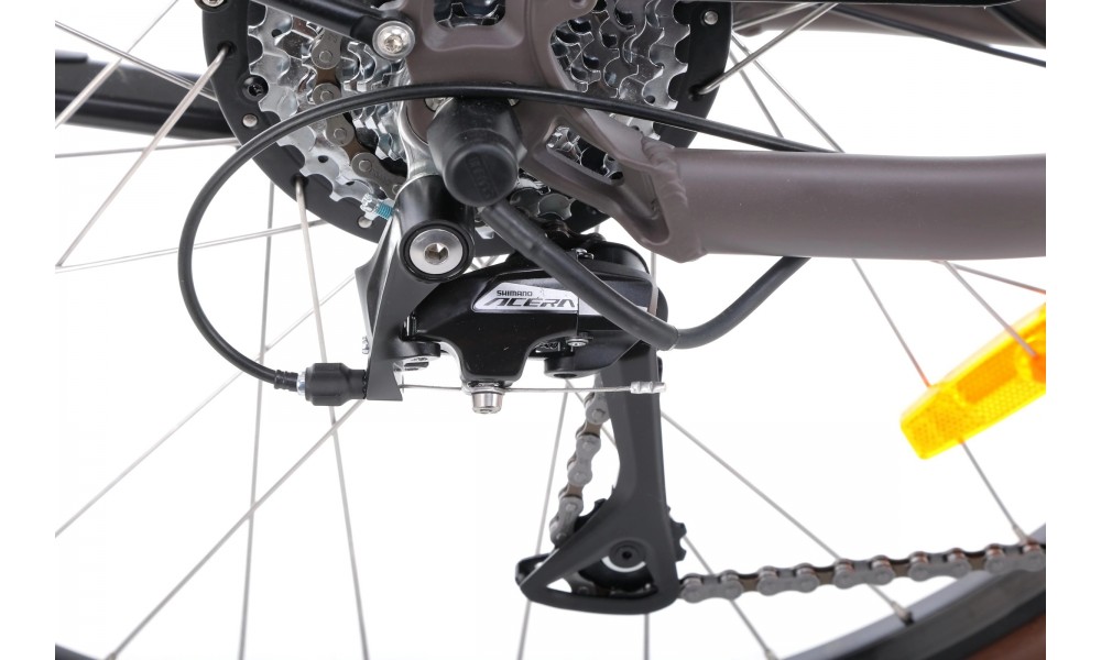 Rower trekkingowy elektryczny Ecobike X-City - coffee