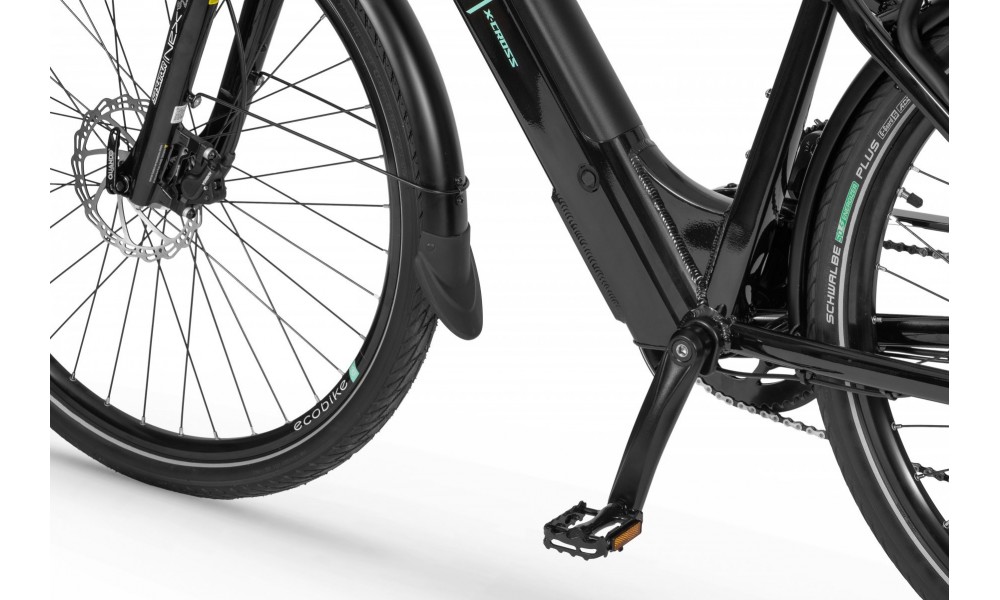 Rower trekkingowy elektryczny Ecobike X-Cross - czarny