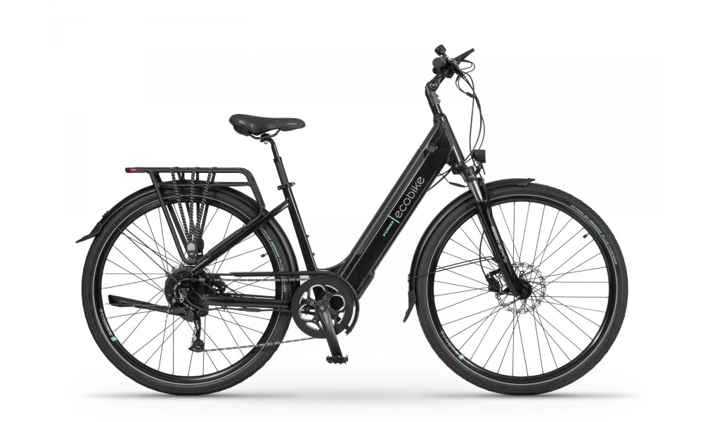 Rower trekkingowy elektryczny Ecobike X-Cross - czarny