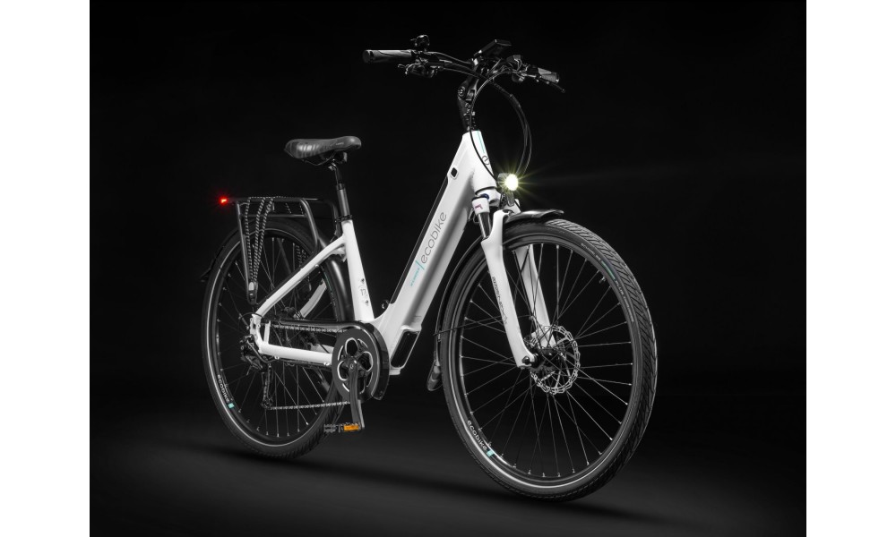 Rower trekkingowy elektryczny Ecobike X-Cross - biały