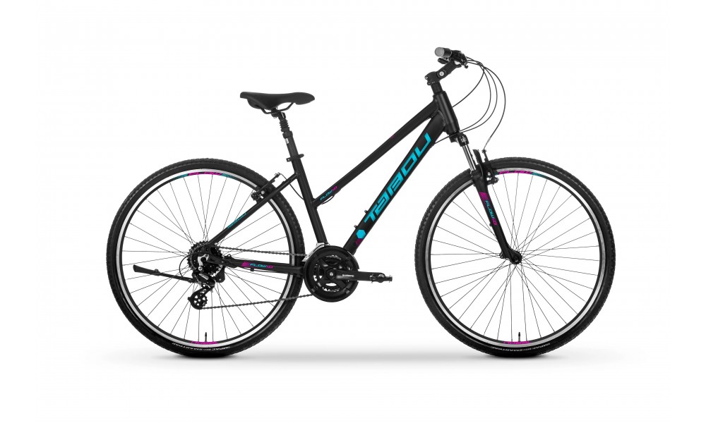 Rower crossowy Tabou Flow 1.0 W 2024 - czarno-różowy