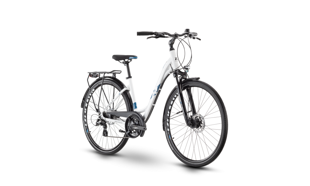 Rower trekkingowy R Raymon TourRay 2.0 Wave - biało-niebieski