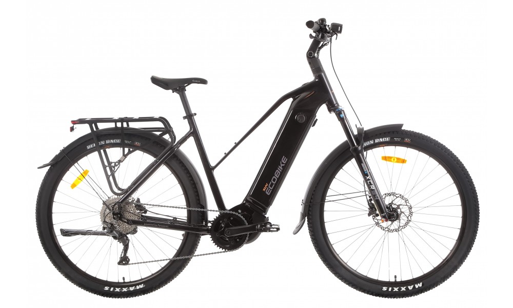 Rower trekkingowy elektryczny Ecobike Expedition Midnight Black SUV - czarny