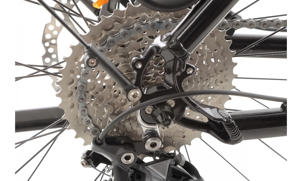 Rower trekkingowy elektryczny Ecobike Expedition Midnight Black SUV - czarny