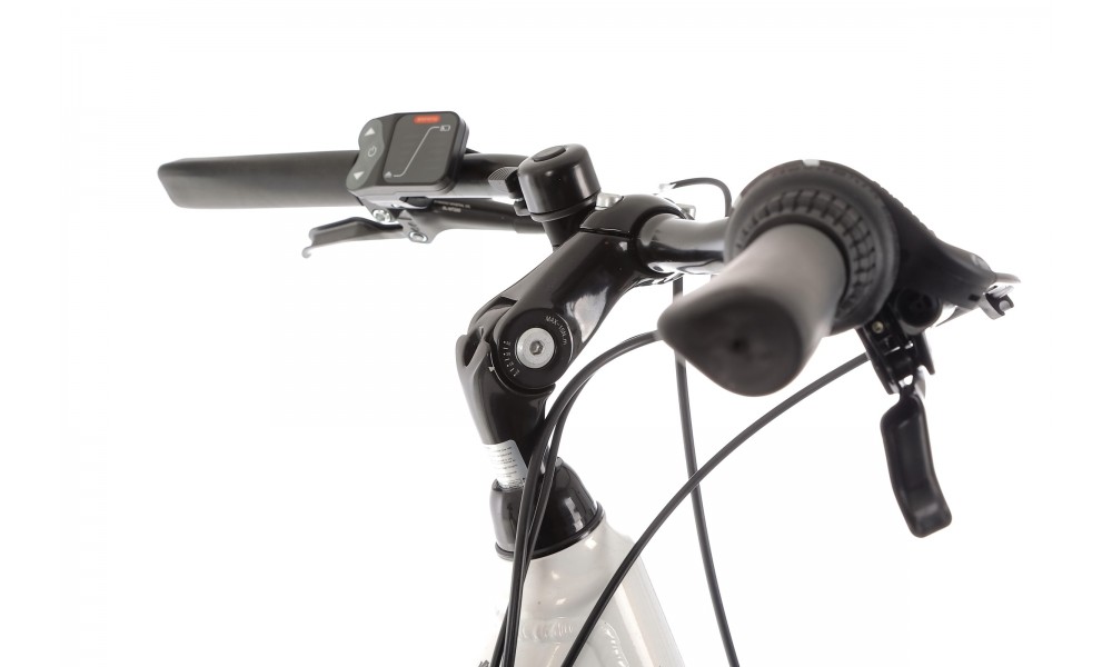 Rower elektryczny miejski ROMET WAVE 1.0 2024 - biało-czarny