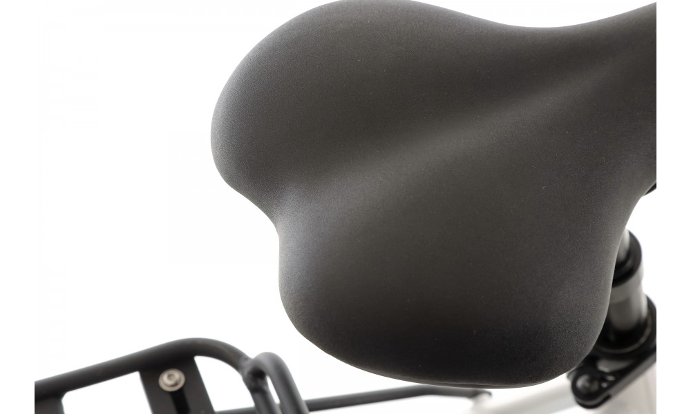 Rower elektryczny miejski ROMET WAVE 1.0 2024 - biało-czarny