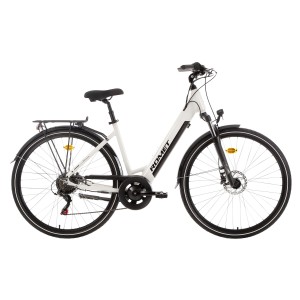 Rower elektryczny miejski ROMET WAVE 1.0 2024 - biało-czarny 1