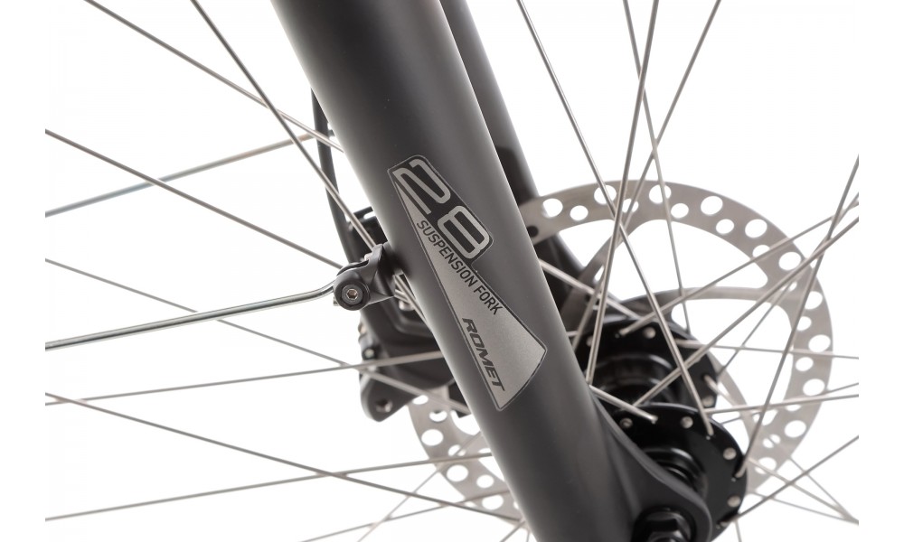 Rower elektryczny miejski ROMET WAVE 1.0 2024 - biało-czarny