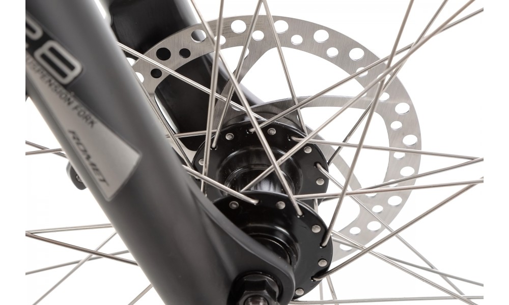 Rower elektryczny miejski ROMET WAVE 1.0 2024 - biało-czarny