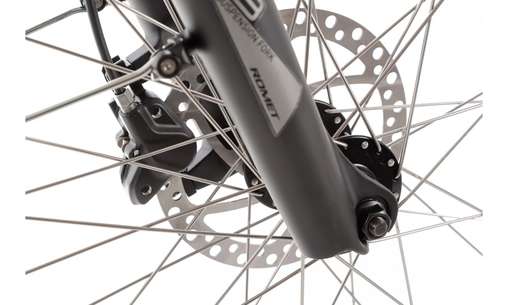 Rower elektryczny miejski ROMET WAVE 1.0 2024 - biało-czarny