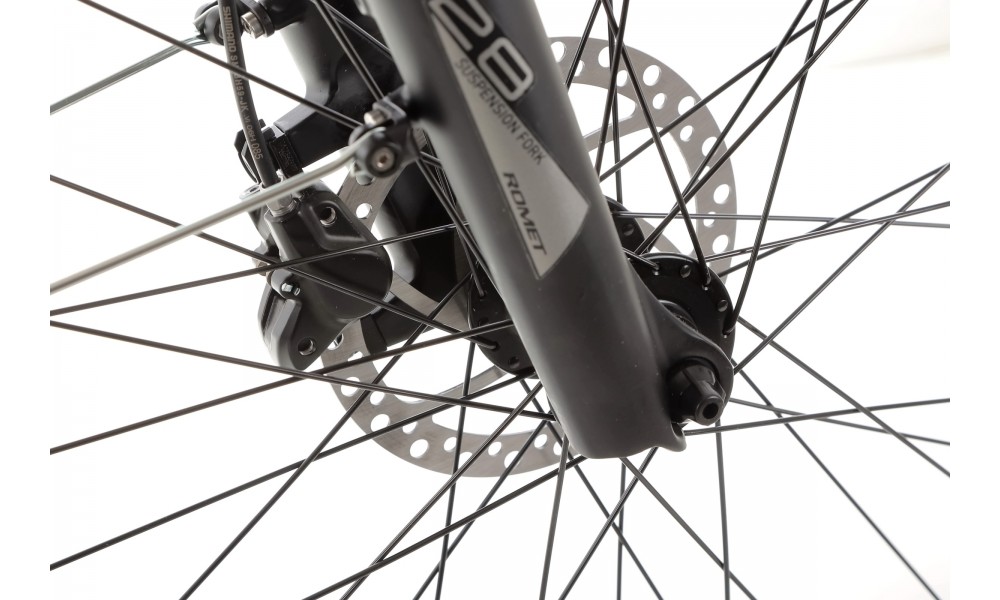 Rower elektryczny miejski ROMET WAVE 3.0 2024 - biało-czarny