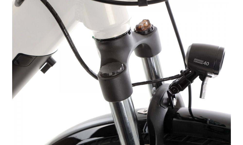 Rower elektryczny miejski ROMET WAVE 3.0 2024 - biało-czarny