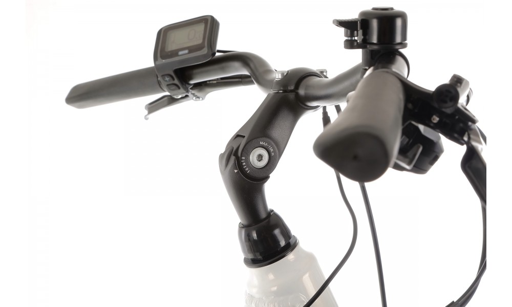 Rower elektryczny miejski ROMET WAVE 3.0 2024 - biało-czarny