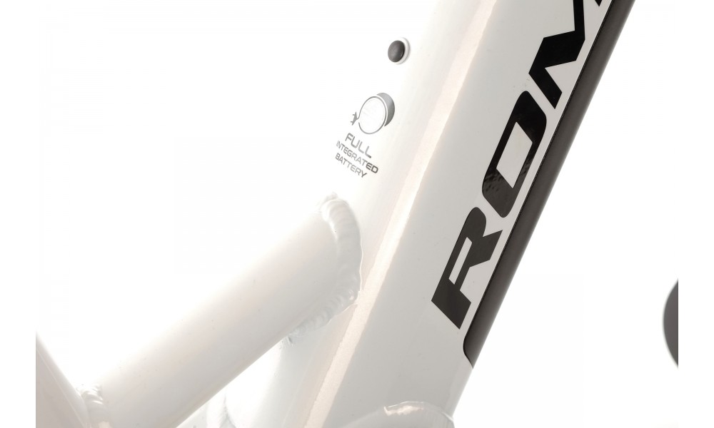 Rower elektryczny miejski ROMET WAVE 3.0 2024 - biało-czarny
