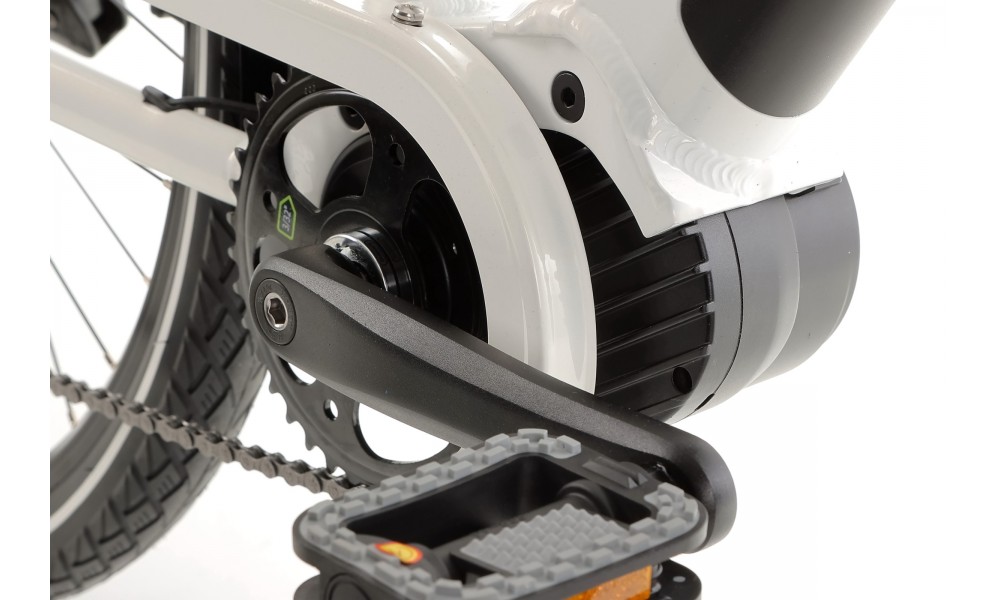 Rower elektryczny miejski ROMET WAVE 3.0 2024 - biało-czarny