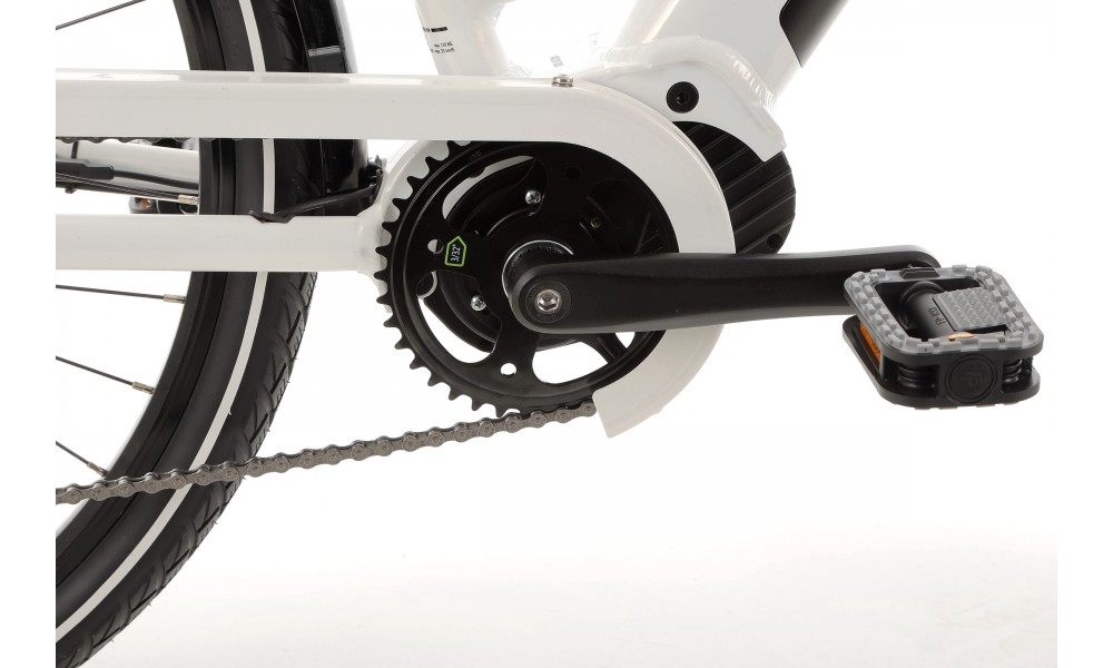 Rower elektryczny miejski ROMET WAVE 3.0 2024 - biało-czarny