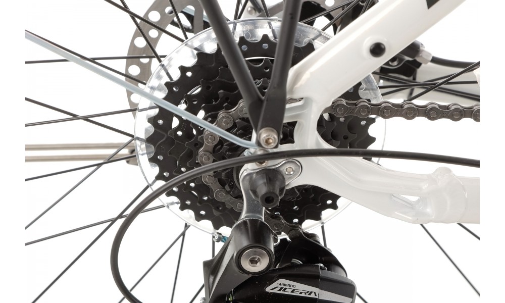 Rower elektryczny miejski ROMET WAVE 3.0 2024 - biało-czarny