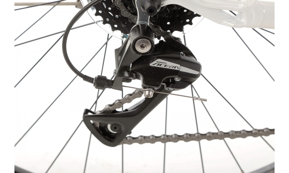 Rower elektryczny miejski ROMET WAVE 3.0 2024 - biało-czarny