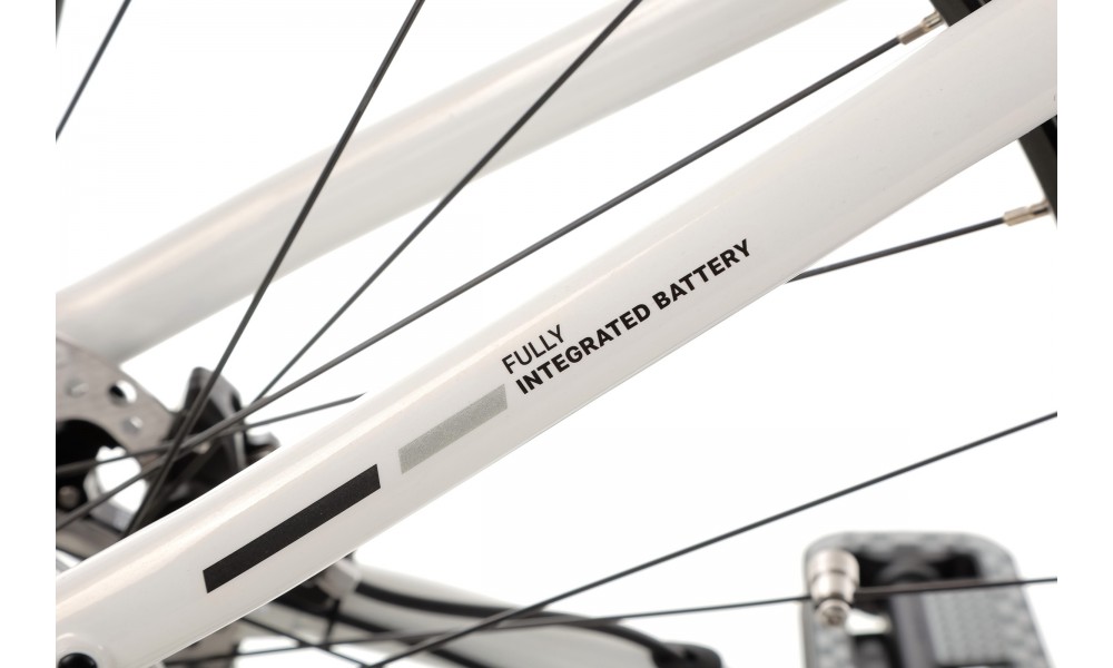 Rower elektryczny miejski ROMET WAVE 3.0 2024 - biało-czarny