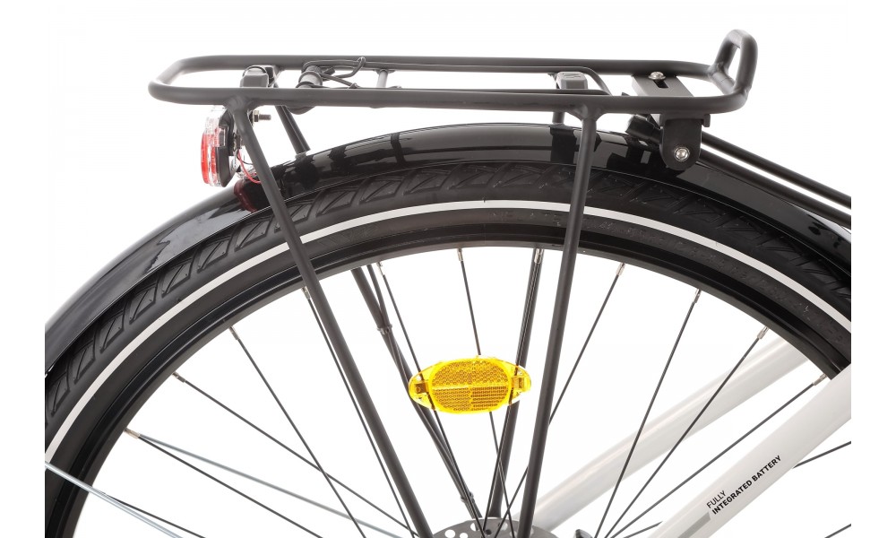 Rower elektryczny miejski ROMET WAVE 3.0 2024 - biało-czarny