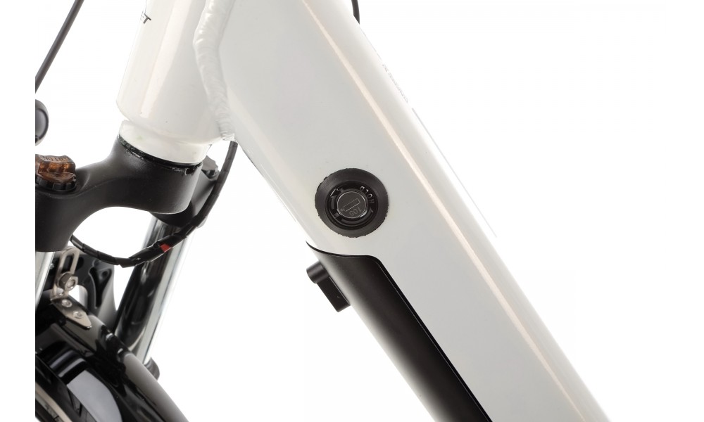 Rower elektryczny miejski ROMET WAVE 3.0 2024 - biało-czarny
