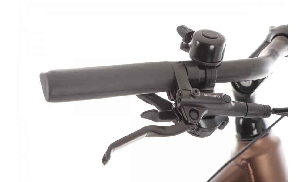 Rower elektryczny miejski ROMET WAVE 3.0 2024 - brązowy-czarny