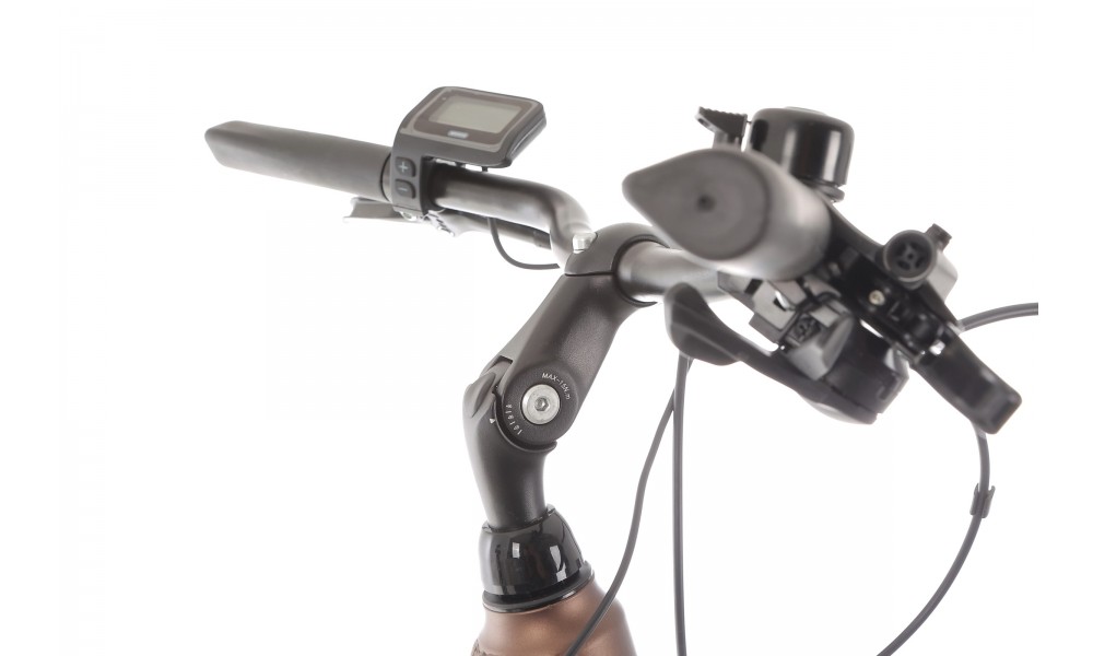 Rower elektryczny miejski ROMET WAVE 3.0 2024 - brązowy-czarny