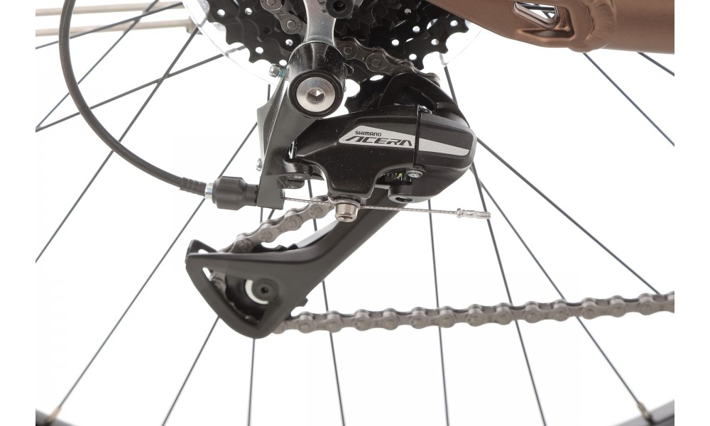 Rower elektryczny miejski ROMET WAVE 3.0 2024 - brązowy-czarny