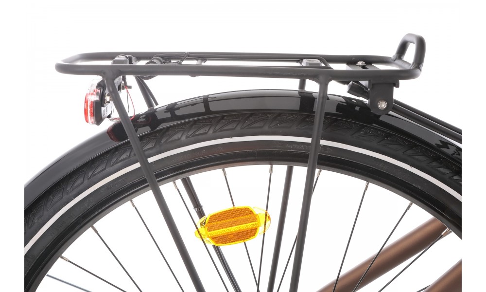 Rower elektryczny miejski ROMET WAVE 3.0 2024 - brązowy-czarny