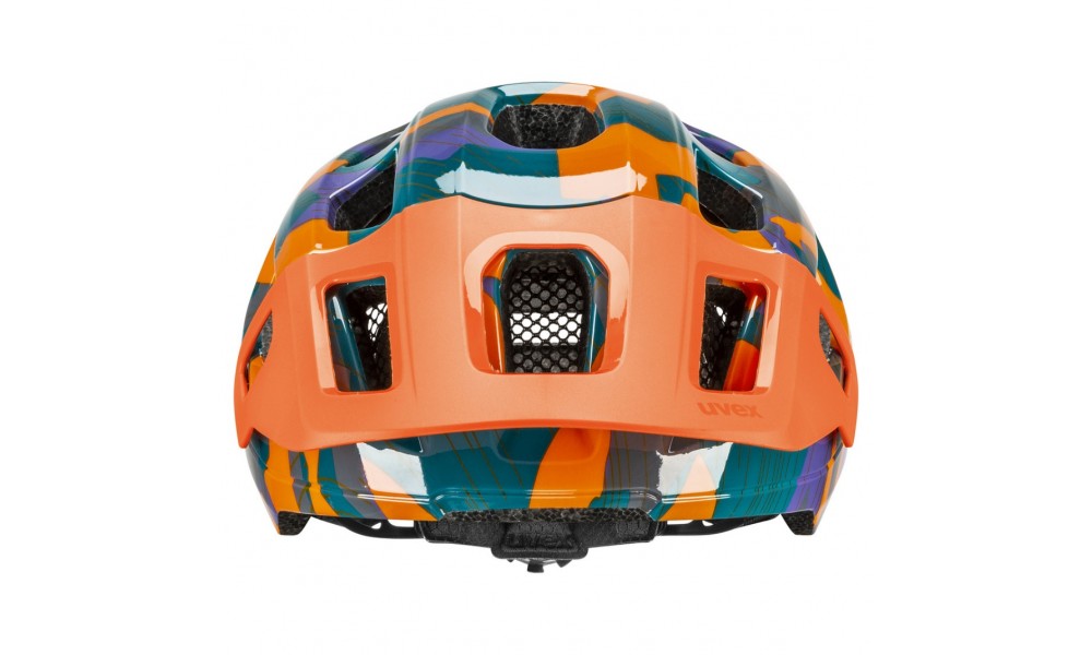 Kask rowerowy Uvex React Jr. - pomarańczowy