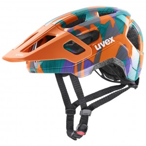 Kask rowerowy Uvex React Jr. - pomarańczowy 1