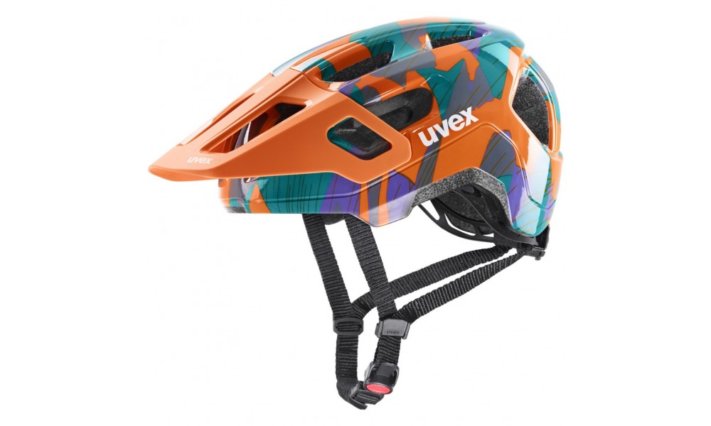 Kask rowerowy Uvex React Jr. - pomarańczowy