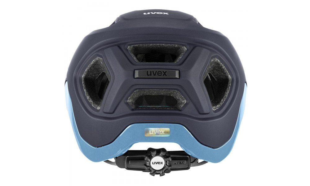 Kask rowerowy Uvex React - granatowy-niebieski